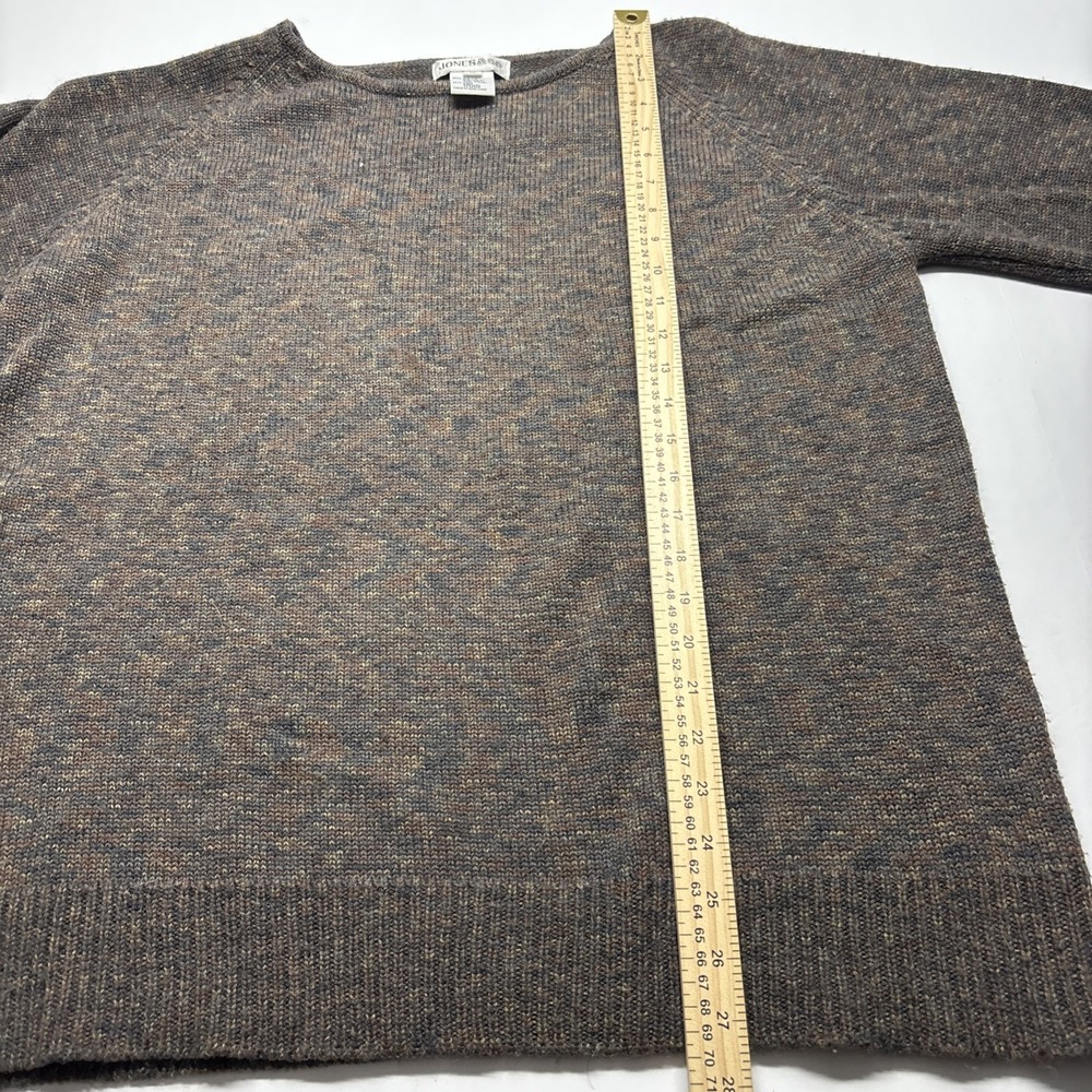 Jones & Co Wool Sweater Large Brown Knit With Hints Of Green - Picture 3 of 9